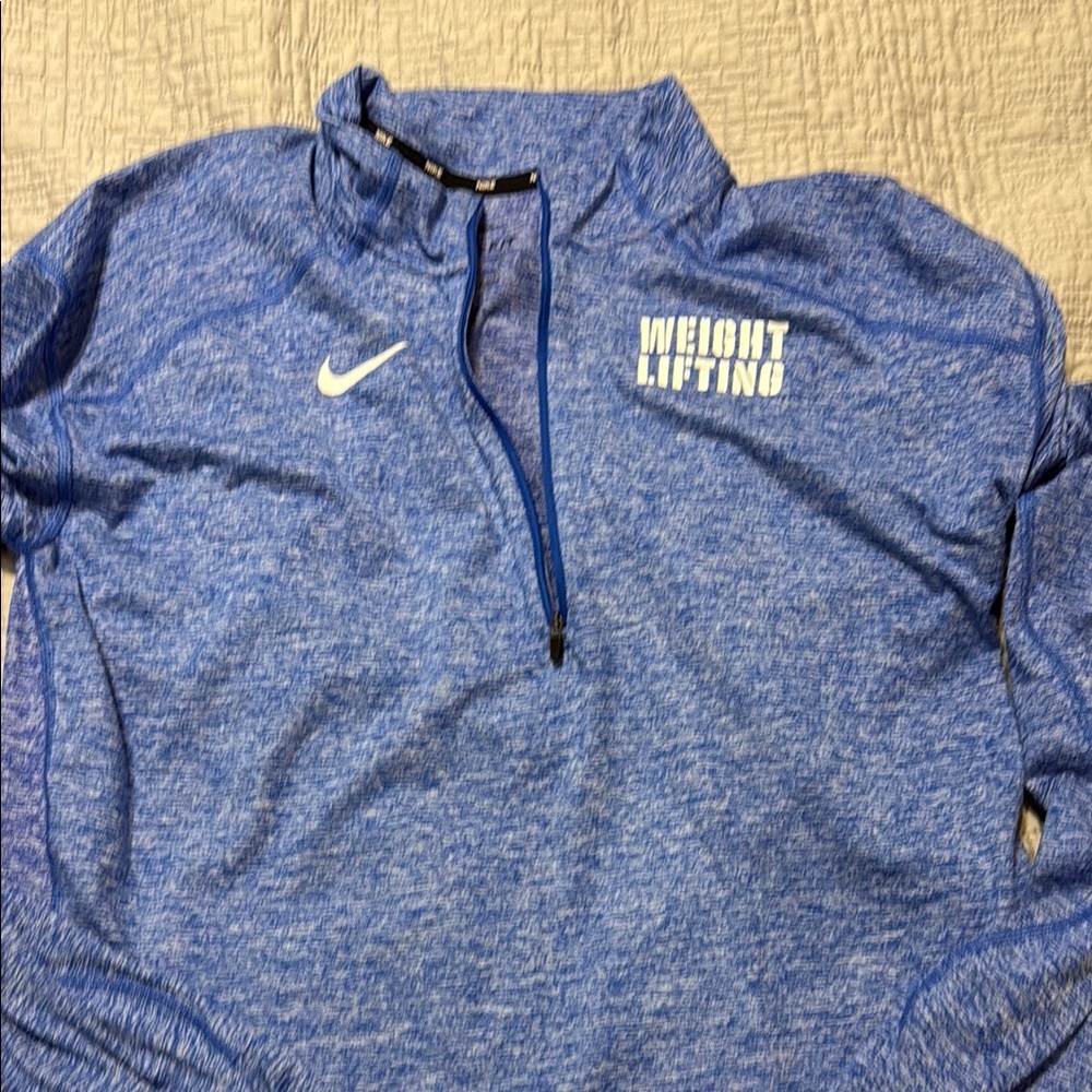 Nike Blue Weight Lifting Pullover